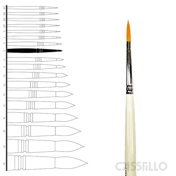 Casstillo-Titan-Pincel-Toray-Redondo-2591-3- Pincel Titan Toray Redondo 2591/3 - Imagen 1