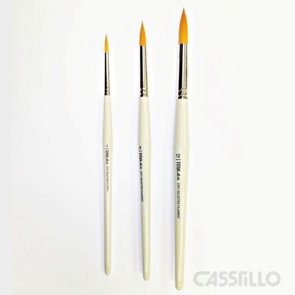 Casstillo-Titan-Pincel-Toray-Redondo-Set-2591-4-8-12- Pincel Titan Toray Redondo Set 2591/4812 - Imagen 1