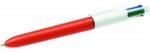 Bolígrafo 4 Colores Fine Punta 0.8 mm Colores Azul / Negro / Rojo Y Verde Bic 12 Unidad