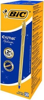 Bolígrafo Cristal Celebrate Trazo 0,4 mm Color Oro Bic 20 Unidad