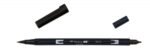 Rotulador Doble Punta Pincel Color Negro Tombow