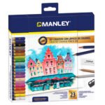 Set Creativo Lapices De Colores 23 unidades Manley