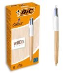 Bolígrafo 4 Colores Wood Bic 12 Unidad - Imagen 2